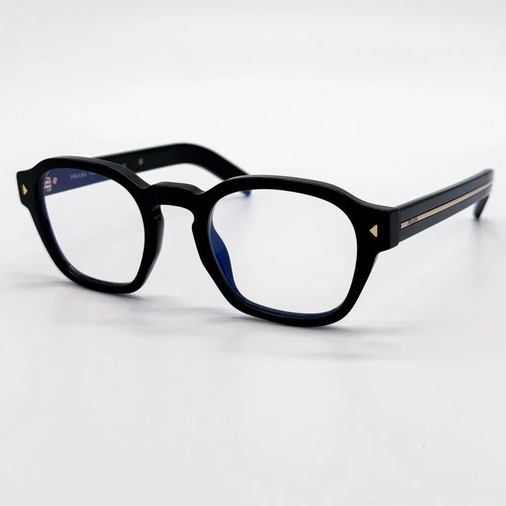 NEW PRADA PRA16S 16K60K EYEGLASSES BLACK PRADA PR A16S 16K60K